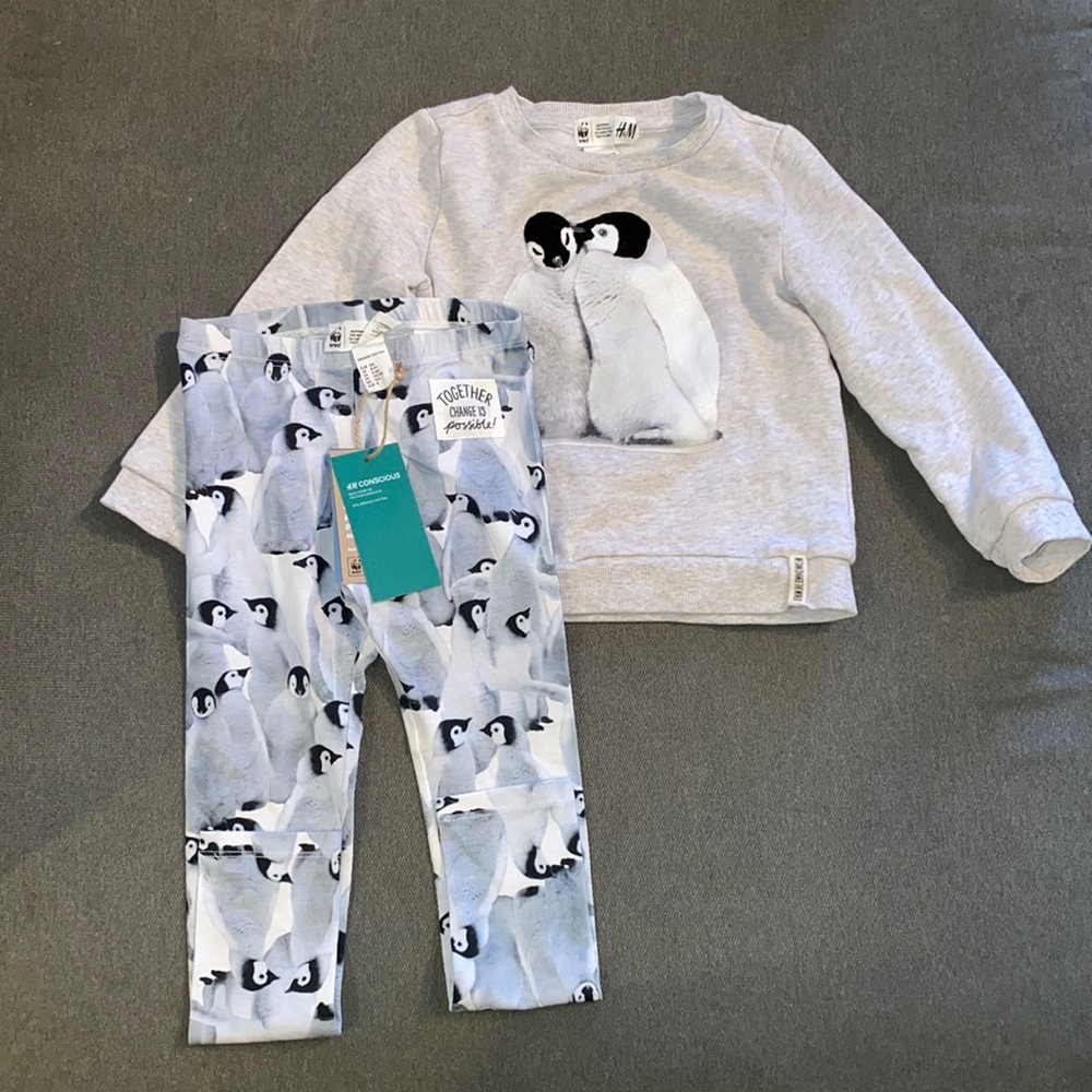 H&M set for girl size 2-4Y